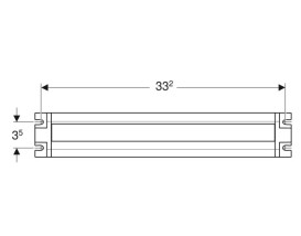 Розетковий модуль Geberit з модулем ComfortLight для шафок 60 см 505.091.00.2
