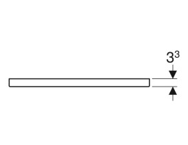Ручка для тумбы под раковину Geberit 58,9 см алюминий черный матовый 502.359.14.1