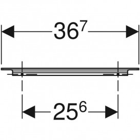 Ручка Geberit iCon для тумбы под умывальник 36,7 см хром глянцевый 502.356.00.1