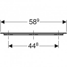 Ручка Geberit iCon для тумбы под умывальник 58,9 см белый матовый 502.359.01.1