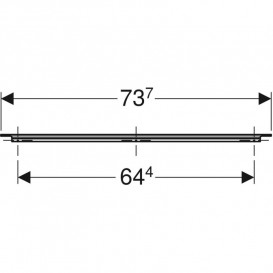 Ручка Geberit iCon для тумбы под умывальник 73,7 см песочно-серый матовый 502.360.JL.1