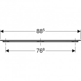 Ручка Geberit iCon для тумби під умивальник 88,5 см пісочно-сірий матовий 502.361.JL.1