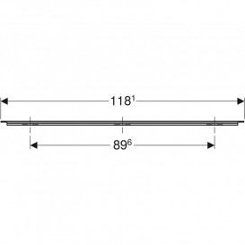 Ручка Geberit iCon для тумби під умивальник 118,1 см лава матова 502.362.JK.1