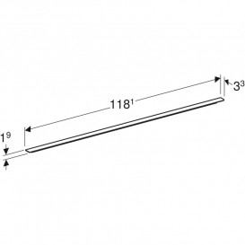 Ручка Geberit iCon для тумби під умивальник 118,1 см лава матова 502.362.JK.1