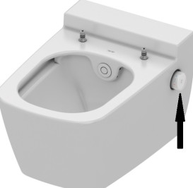 Ручка регулирования температуры воды для унитаза-биде TECE TECEone пластик белый 9820361