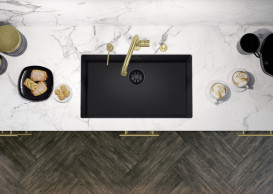 Ручка управления клапаном-автоматом Blanco Livia латунь PVD сатиновое золото 526701