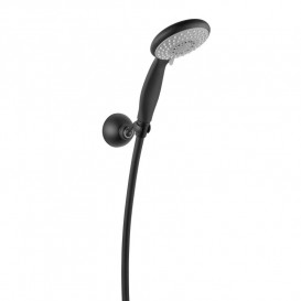 Ручной душ на держателе Fiore Kevon Ø100 мм 3-режимный черный матовый 30NN8784