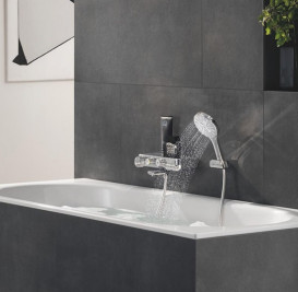 Ручной душ на держателе Grohe Rainshower Smartactive 130 3-режимный хром 26580000