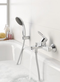Ручний душ на тримачі Grohe Vitalio Start Quickfix 100 2-режимний хром 27950000