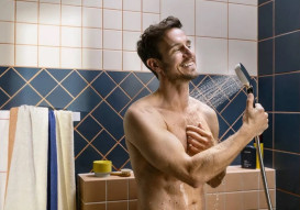 Ручной душ на держателе Hansgrohe Activera Select S 2-режимный EcoSmart хром 28052000