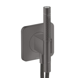 Ручной душ на держателе Hansgrohe Axor Citterio C 2-режимный матовый черный хром 49626340