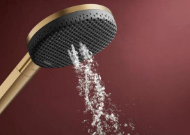 Ручний душ Hansgrohe Raindance Alive Select S 3-режимний EcoSmart бронза 24611140