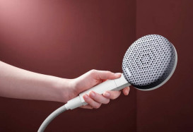 Ручний душ на тримачі Hansgrohe Raindance Alive Select S 3-режимний EcoSmart білий матовий 24611700