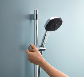 Ручний душ на штанзі Grohe QuickFix Vitalio Comfort 110 3-режимний хром 26096001