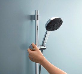 Ручний душ на штанзі Grohe QuickFix Vitalio Comfort 110 3-режимний хром 26932001