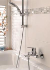 Ручний душ на штанзі Grohe Vitalio Go 100 1-режимний хром 26196000