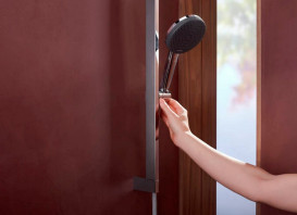 Ручний душ на штанзі Hansgrohe Raindance Alive Select S 65 см 3 режими EcoSmart хром 24600000