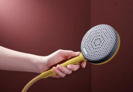 Ручний душ на штанзі Hansgrohe Raindance Alive Select S 65 см 3 режими EcoSmart золото 24600990