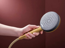 Ручной душ на штанге Hansgrohe Raindance Alive Select S 90 см 3 режима EcoSmart бронза 24601140