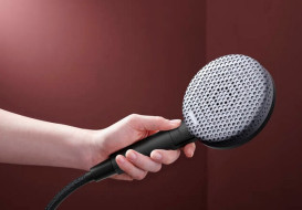 Ручной душ на штанге Hansgrohe Raindance Alive Select S 90 см 3 режима EcoSmart черный матовый 24601670