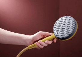 Ручной душ на штанге Hansgrohe Raindance Alive Select S 90 см 3 режима EcoSmart золото 24601990