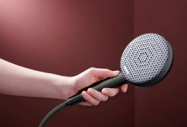 Ручной душ на штанге Hansgrohe Raindance Alive Select S 65 см 3 режима EcoSmart черный матовый хром 24602340