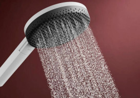 Ручной душ на штанге Hansgrohe Raindance Alive Select S 65 см 3 режима EcoSmart белый матовый 24602700