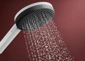 Ручной душ на штанге Hansgrohe Raindance Alive Select S 65 см 3 режима EcoSmart белый матовый 24602700