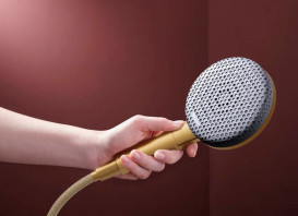 Ручной душ на штанге Hansgrohe Raindance Alive Select S 90 см 3 режима EcoSmart бронза 24603140