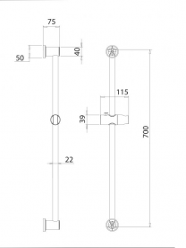 Ручний душ на штанзі Primera Piano хром 4160014