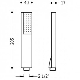 Ручной душ Tres Projekt Хром 134611