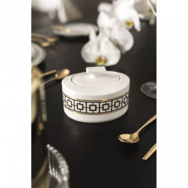 Цукорниця з кришкою Villeroy & Boch MetroChic 0,33 л білий/золото/чорний 10-4652-0960