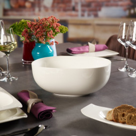 Салатниця овальна Villeroy & Boch Urban Nature 29,5х22 см преміум фарфор білий 10-3452-3160