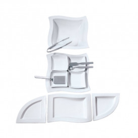 Салатниця Villeroy & Boch NewWave 33х33 см преміум фарфор білий 10-2525-3320