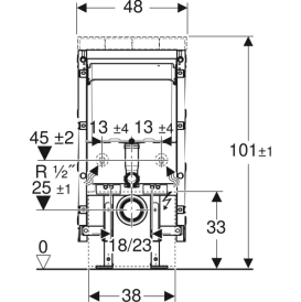 Сантехнический модуль Geberit Monolith Plus для подвесного унитаза изготовление по индивидуальному заказу 131.186.00.7