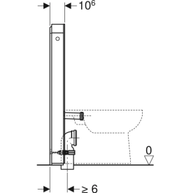 Сантехнічний модуль Geberit Monolith Plus для унітазу для підлоги лава скло/алюміній чорний хром 131.201.JK.7