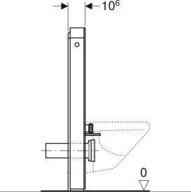 Сантехнічний модуль Geberit Monolith Plus для підвісного унітазу кераміка/алюміній сланець/чорний хром 131.221.00.7