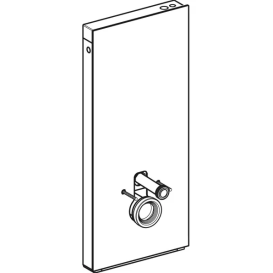 Сантехнический модуль Geberit Monolith Plus для подвесного унитаза лава стекло/алюминий черный хром 131.231.JK.7