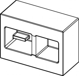 Шаблон для отделки отверстия в стене TECE пенопласт 9820027