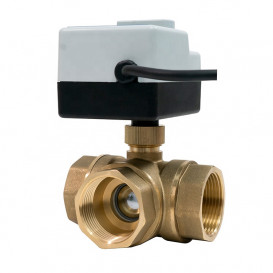 Кульовий клапан Tervix Pro Line ORC 3-way 3-ходовий н/в 3/4'' DN20 з електроприводом латунь 202122