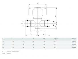 Шаровой кран полнопроходной Viega Easytop с SC‑Contur 2278 d15 кремниевая бронза 747312