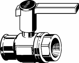 Кульовий кран Viega Easytop 2270.2 DN40хRp1½ бронза 587123