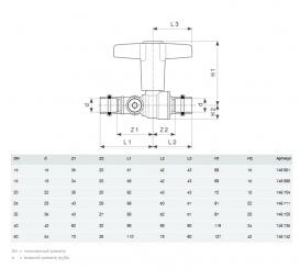 Шаровой кран Viega Easytop 2275.3 с SC‑Contur d15 кремниевая бронза 746681