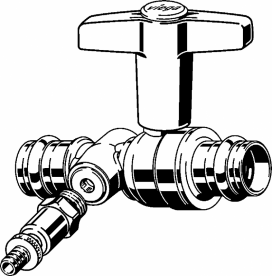 Кульовий кран Viega Easytop 2275.3 з SC-Contur d18 кремнієва бронза 746698
