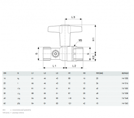 Шаровой кран Viega Easytop 2275.6 DN15хG¾ кремниевая бронза 747008