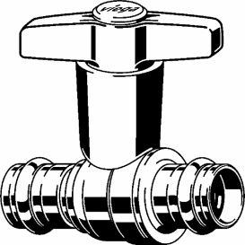 Кульовий кран Viega Easytop 2275CO з SC-Contur d18 кремнієва бронза 746551