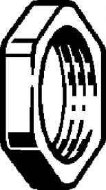 Шестигранна гайка Viega 1911 G1 латунь 106195