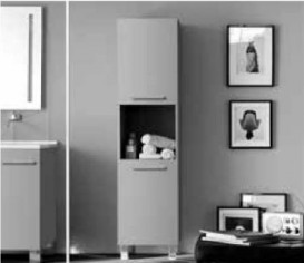 Шафа-пенал підлоговий Kerasan Comunita білий структурний 916755