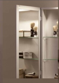 Шкаф зеркальный подвесной Kerasan Nolita 70х70 см алюминий 921501