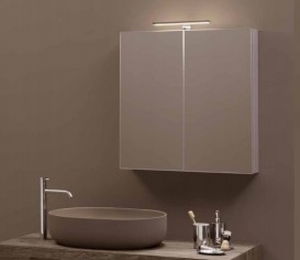 Шафа дзеркальна підвісна Kerasan Nolita 90х70 см алюміній 921601